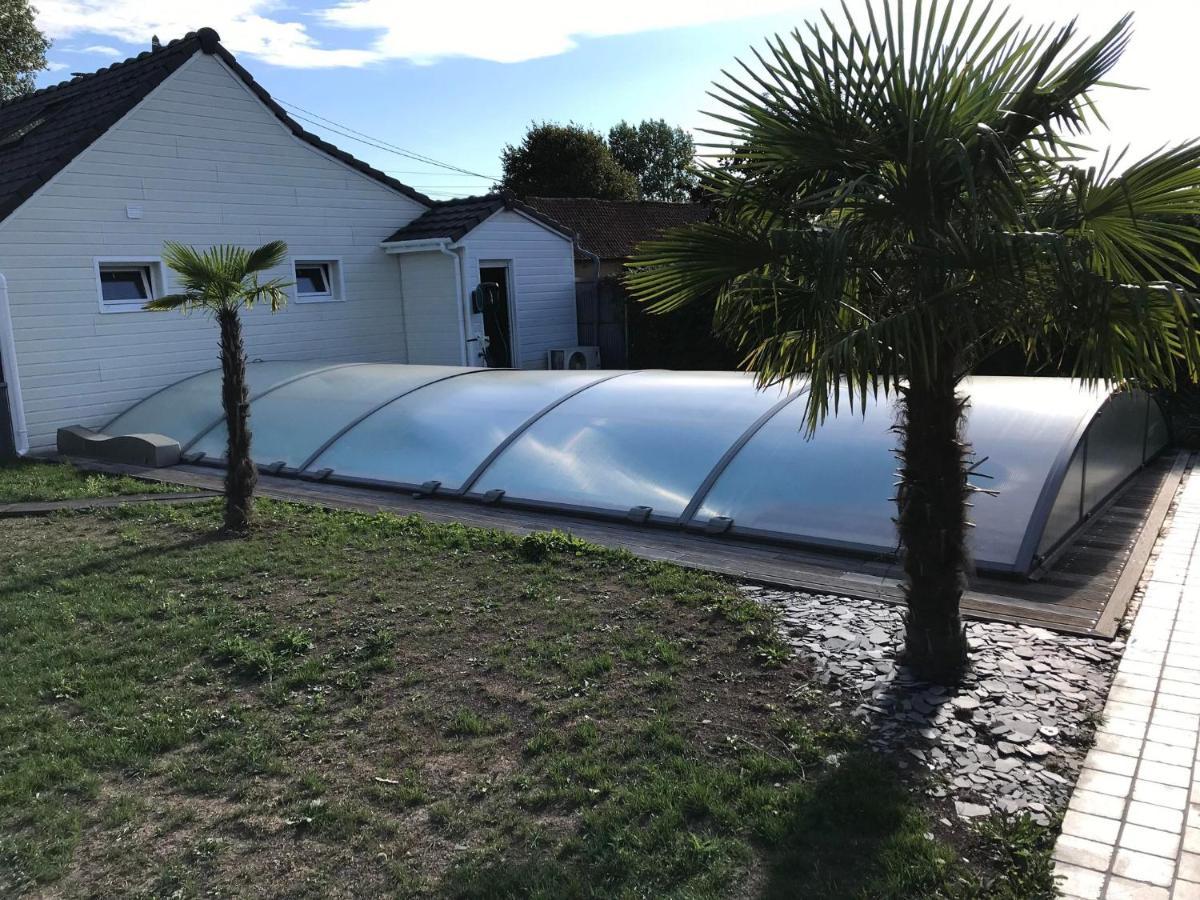 Gite Spa Sauna Piscine Aubin-Saint-Vaast Exterior foto